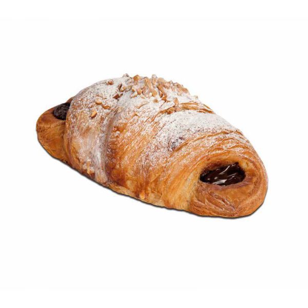 Croissant fermentado relleno de crema de cacao